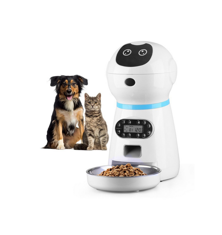 Automatic Food Dispenser with Camera Support + Voice Record